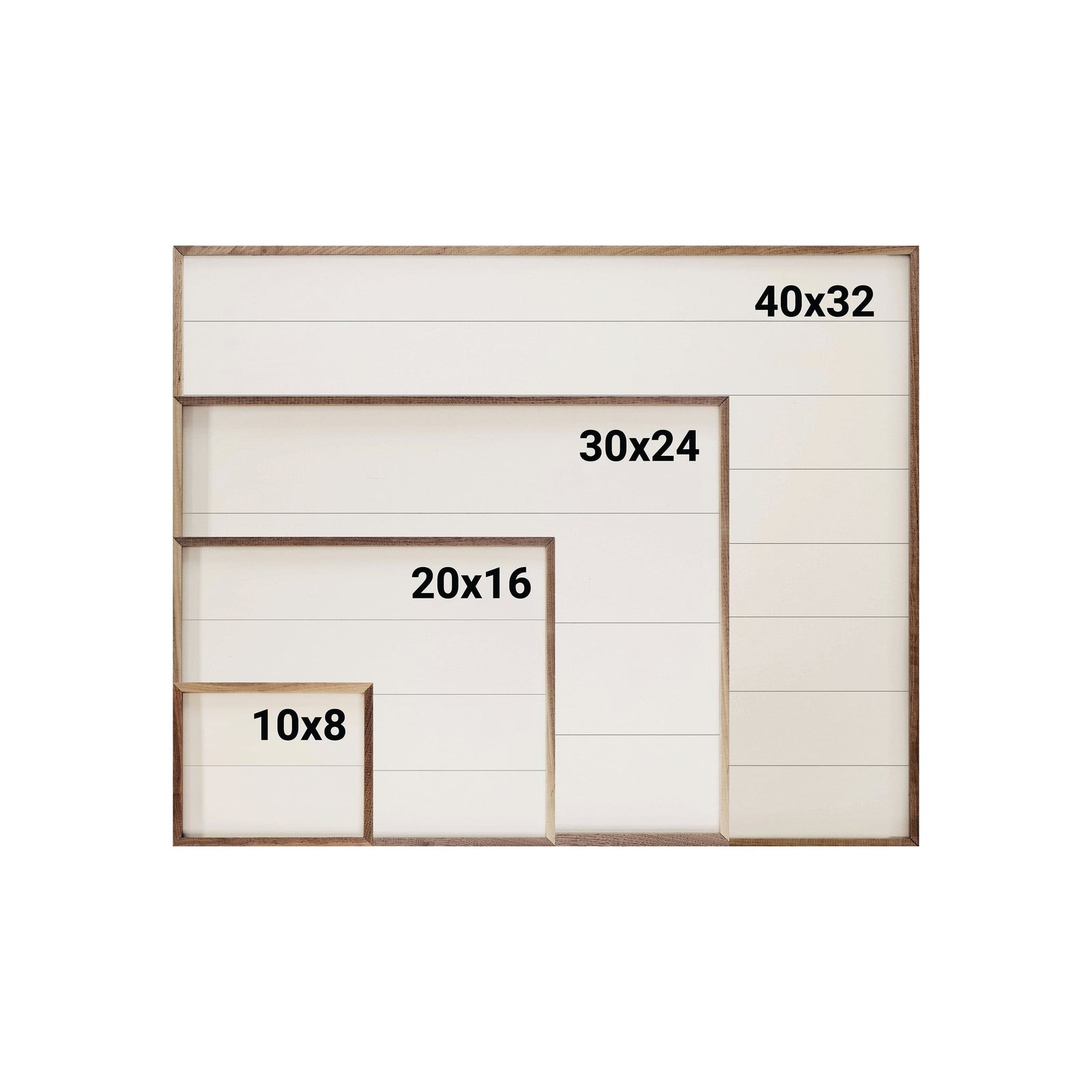Kendrick Home Walnut Frames 10x8 Harvest Market 5 Cents White Printed and Framed Wall Sign