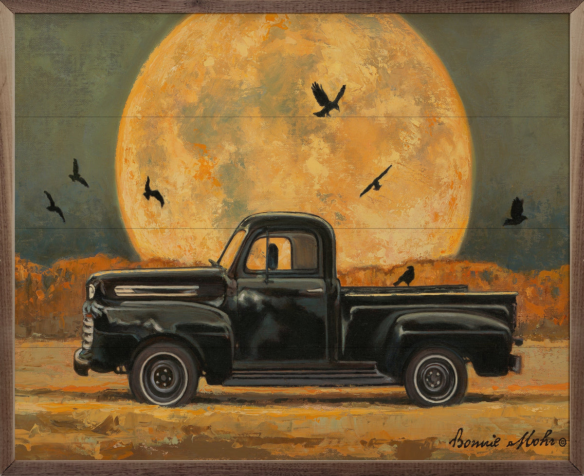 Kendrick Home Walnut Frames 10x8 Harvest Moon By Bonnie Mohr