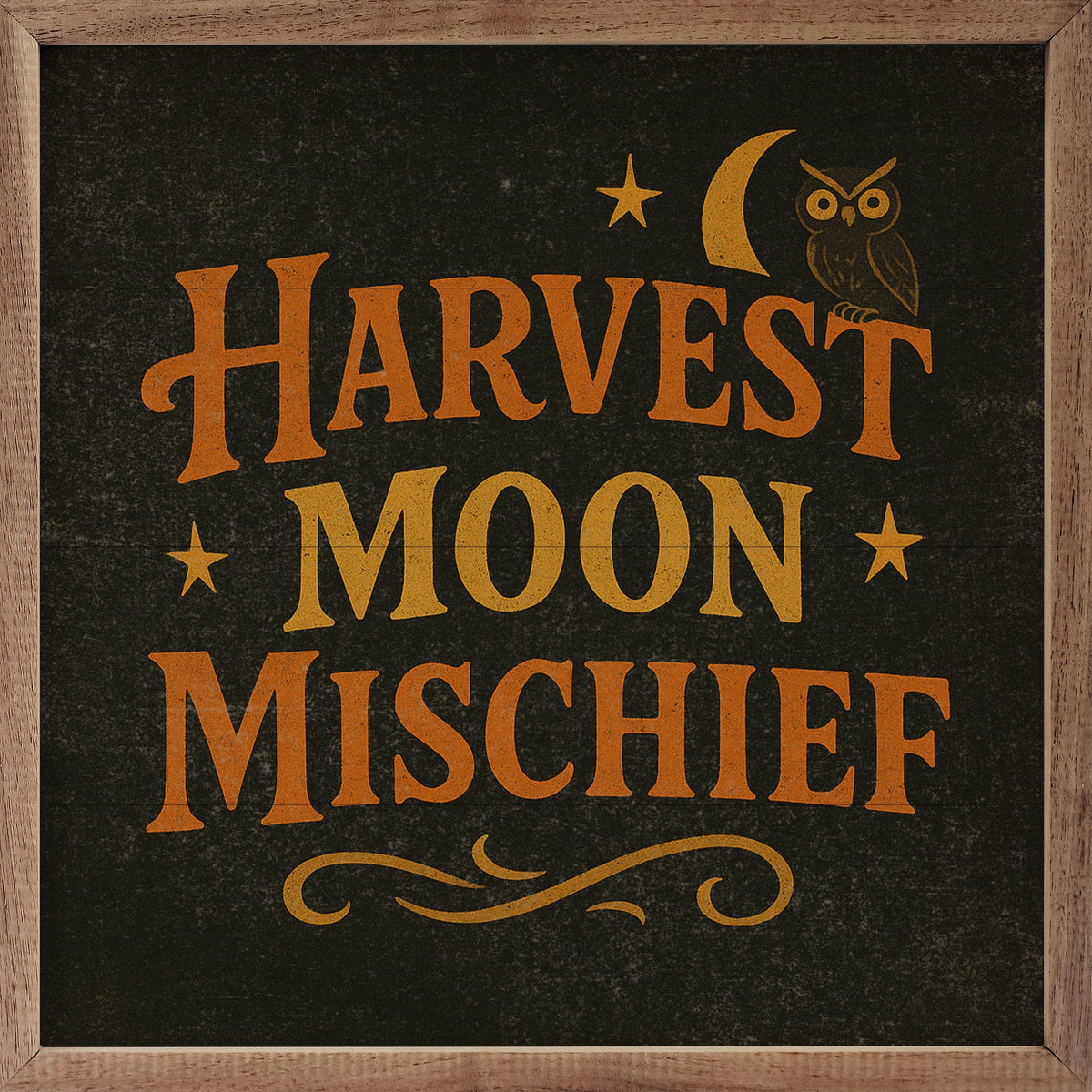 Kendrick Home Walnut Frames 4x4 Harvest Moon Mischief