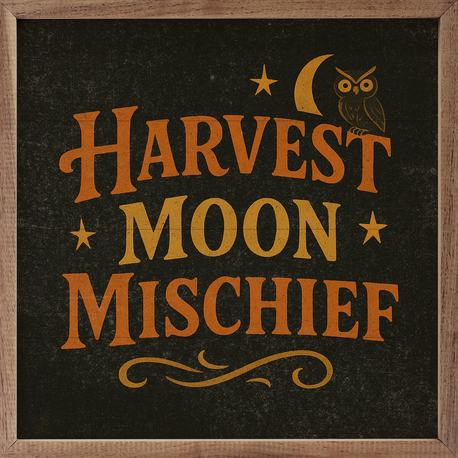 Kendrick Home Walnut Frames 4x4 Harvest Moon Mischief