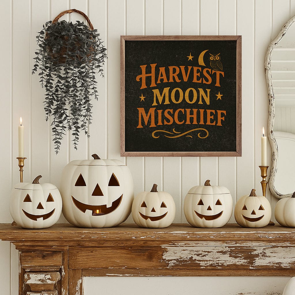 Kendrick Home Walnut Frames Harvest Moon Mischief