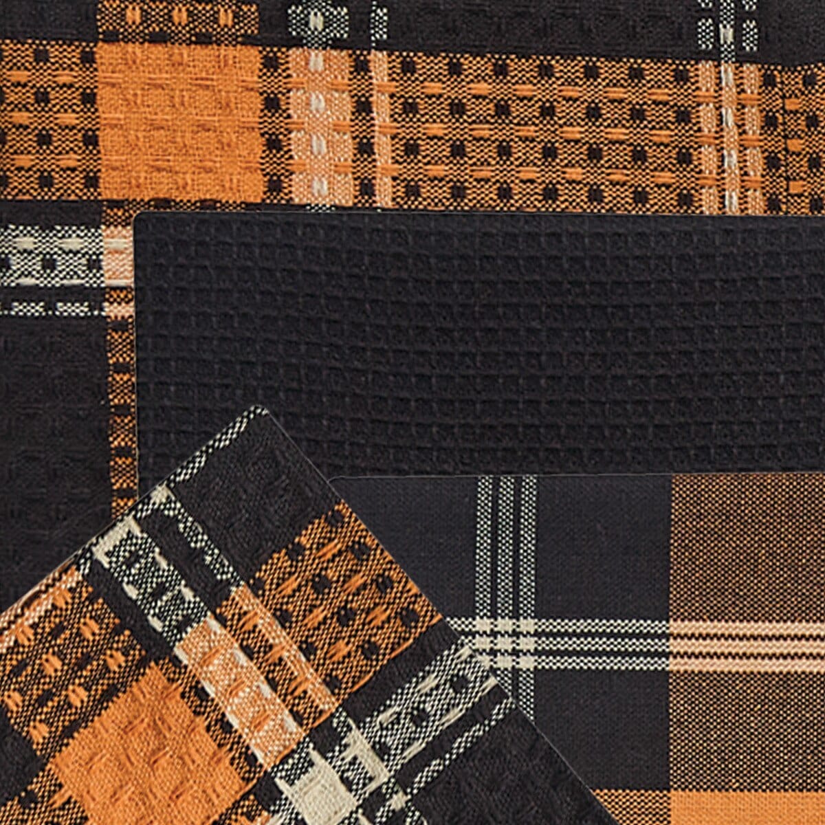 Harvest Night Dishtowel & Dishcloth Set 3 DT, 1 DC