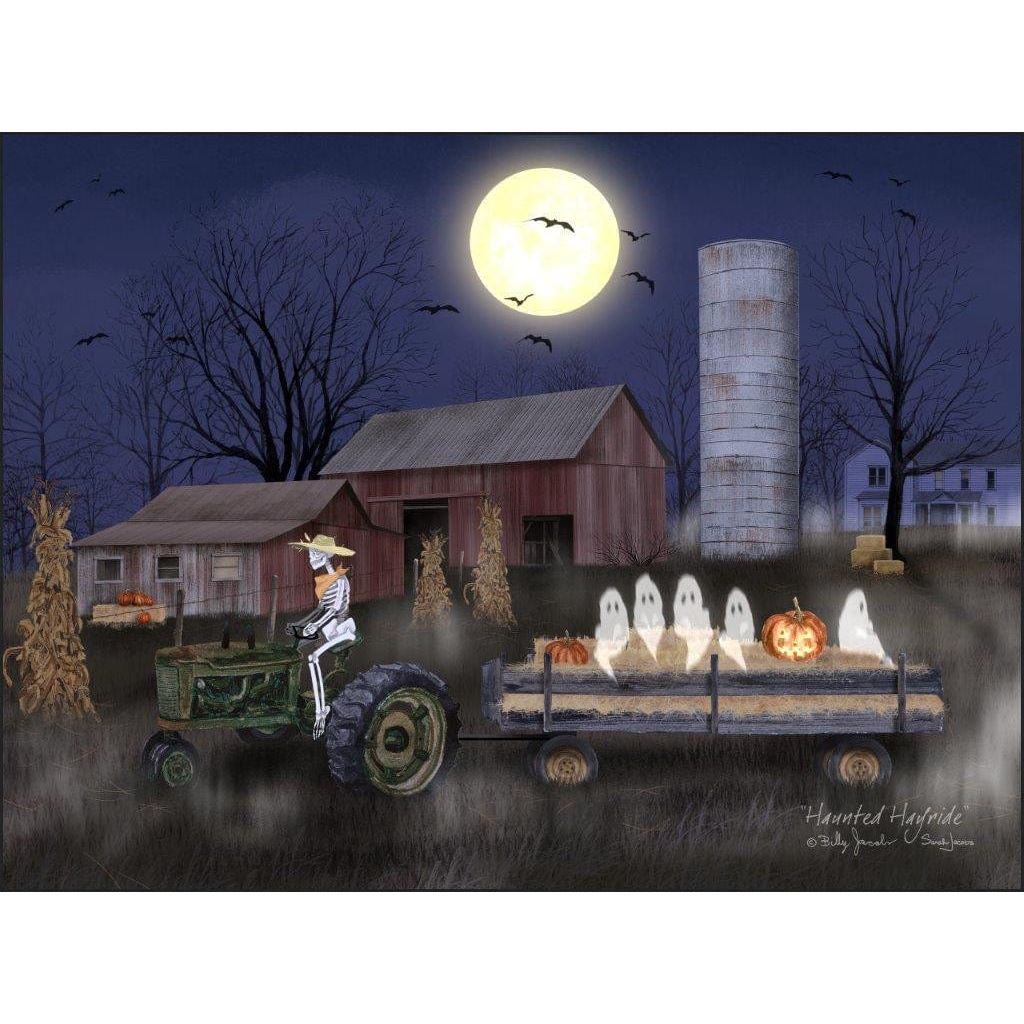 Haunted Hayride By Billy Jacobs Art Print - 12 X 16