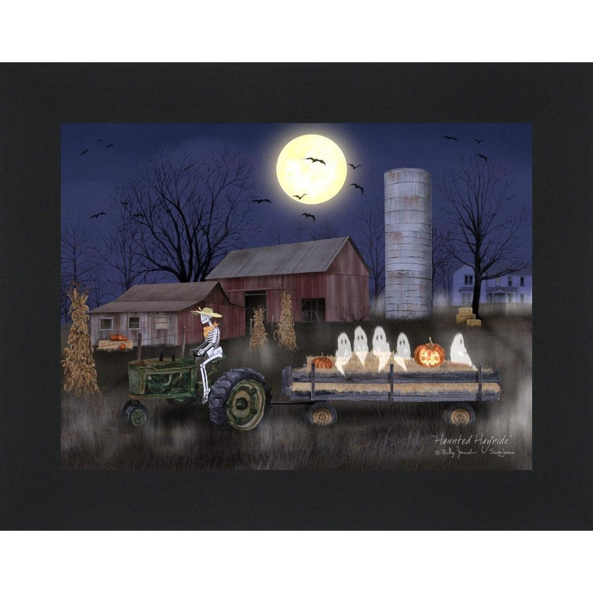 Haunted Hayride By Billy Jacobs Art Print - 12 X 16