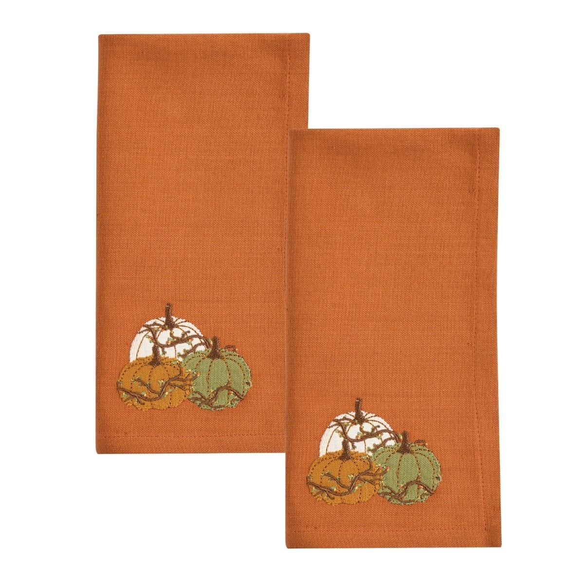 Heirloom And Bittersweet Embroidered Napkin Set of 2