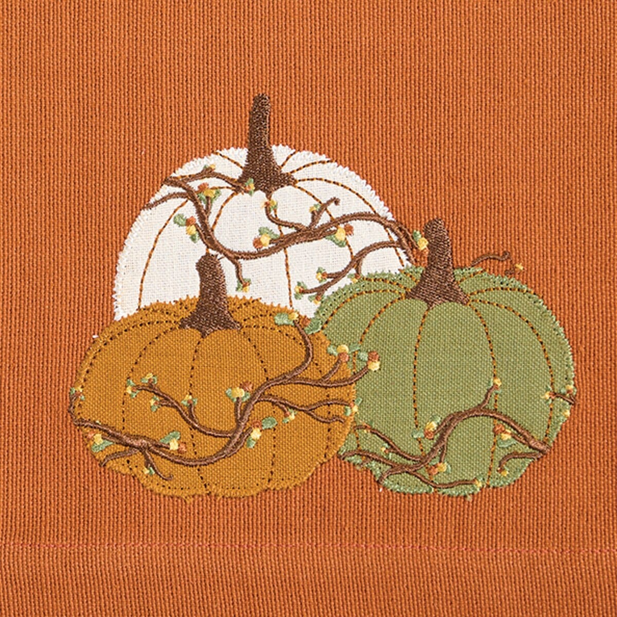 Heirloom And Bittersweet Embroidered Table Runner 54'' Long