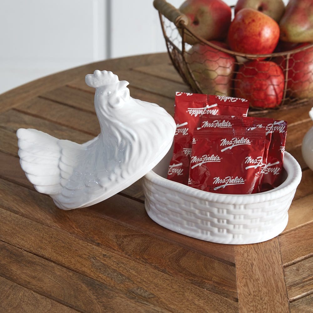 Hen on Nest Ceramic Dish-CTW Home-The Village Merchant