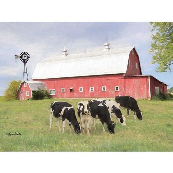 Penny Lane Publishing Henderson Cows By Lori Deiter Art Print - 12 X 16