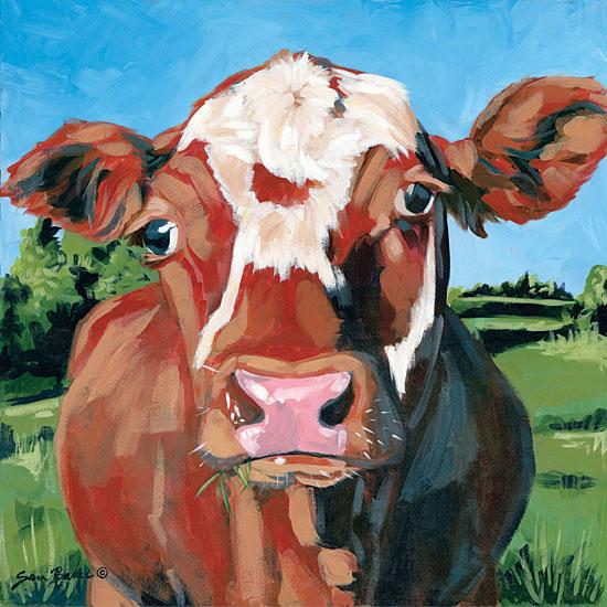 Henry The Hereford By Sara Baker Art Print - 12 X 12-Penny Lane Publishing-The Village Merchant