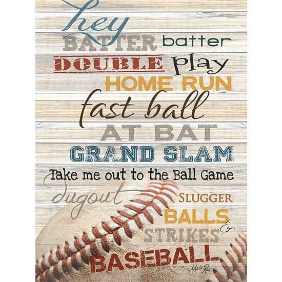 Hey Batter Batter By Marla Rae Art Print - 12 X 16-Penny Lane Publishing-The Village Merchant