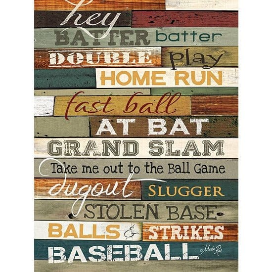 Hey Batter Batter By Marla Rae Art Print - 18 X 24-Penny Lane Publishing-The Village Merchant