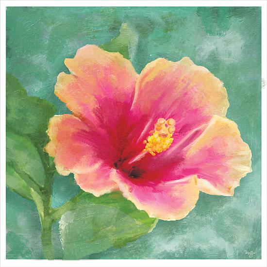 Penny Lane Publishing Hibiscus I By Mollie B Right Art Print - 12 X 12