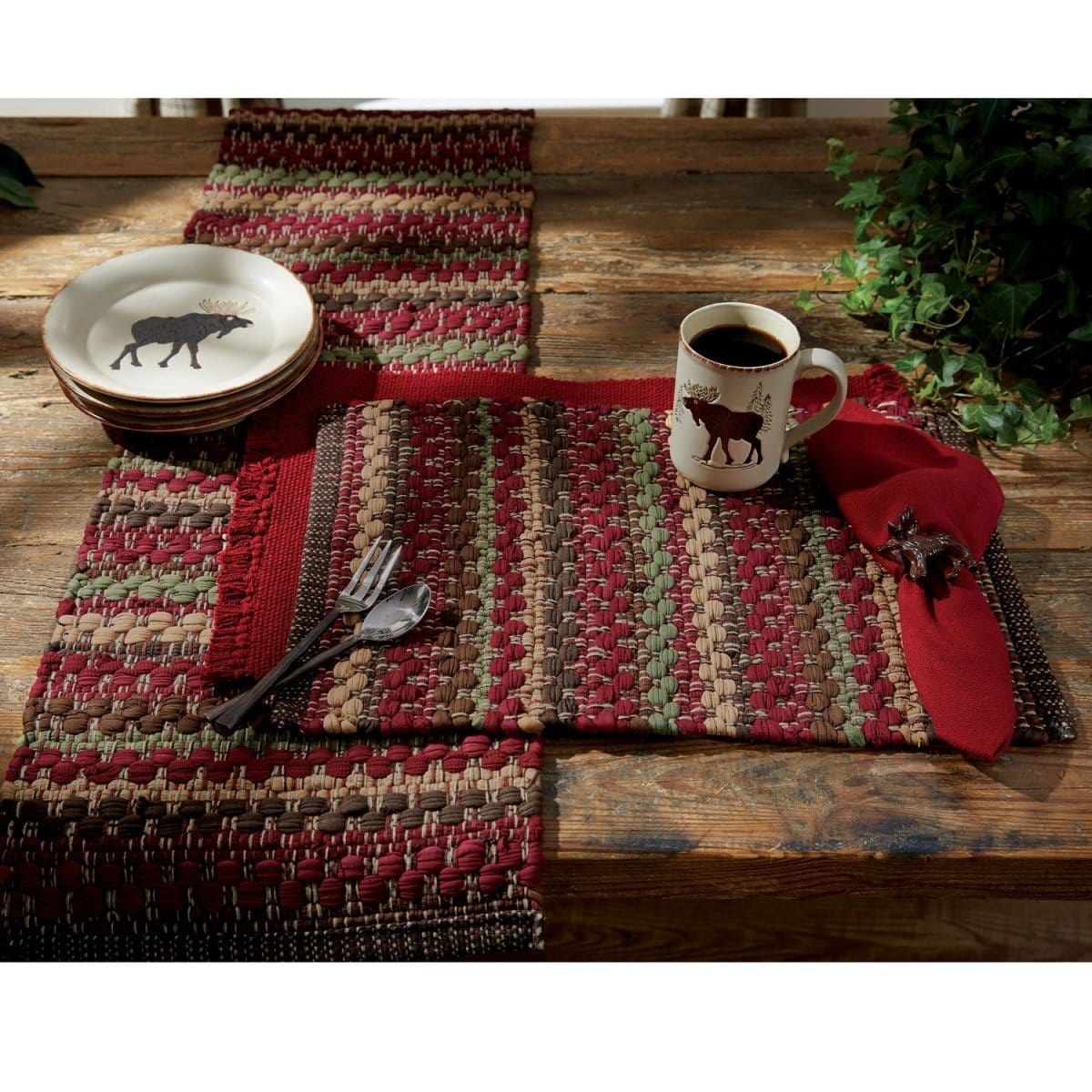 high Rock Chindi Table Runner 36" Long-Park Designs-The Village Merchant