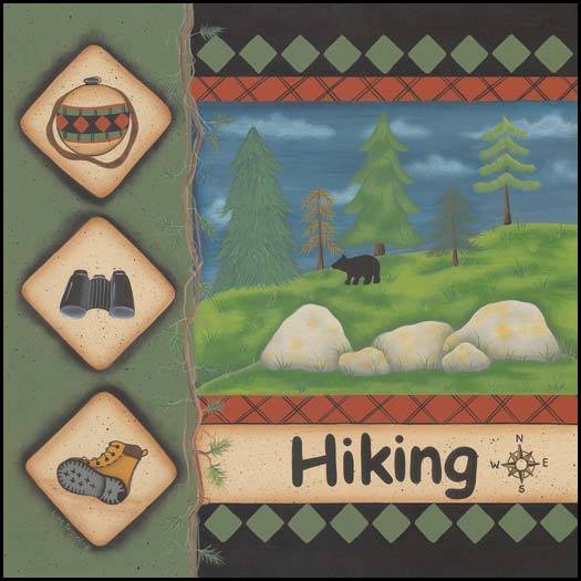 Hiking By Lisa Kennedy Art Print - 10 X 10-Penny Lane Publishing-The Village Merchant