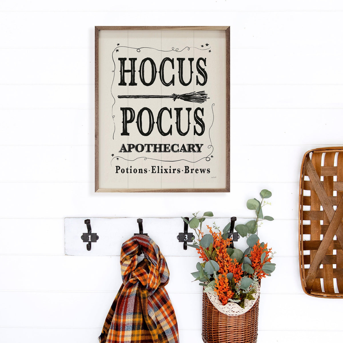 Kendrick Home Walnut Frames Hocus Pocus By Anne Tavoletti