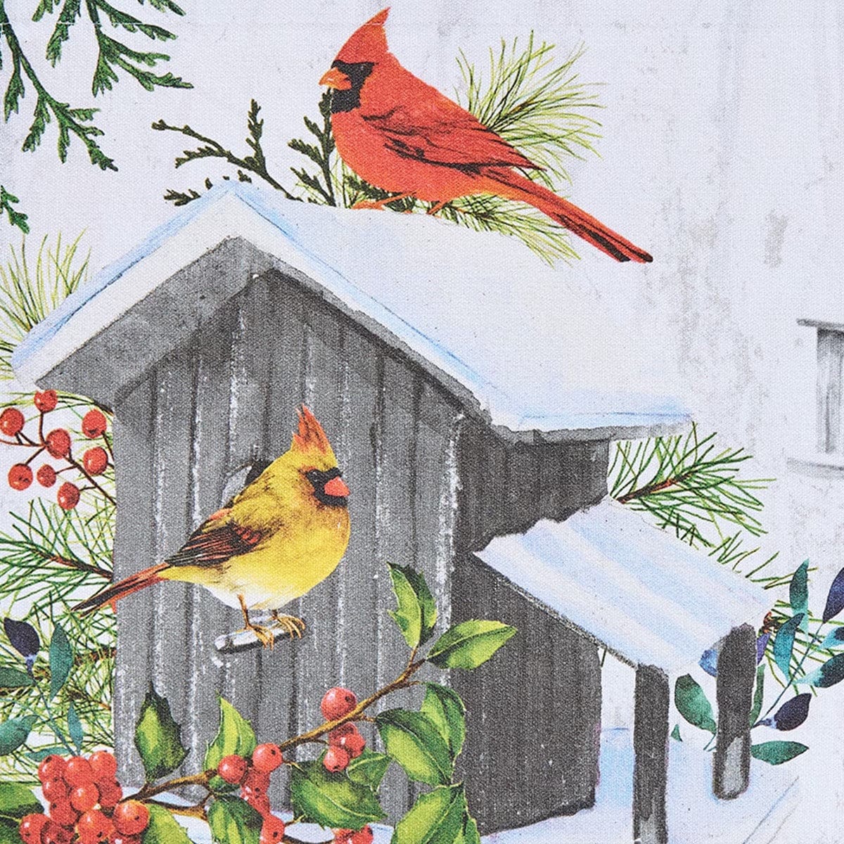 Holiday Cardinal Love Printed Placemat Set of 2