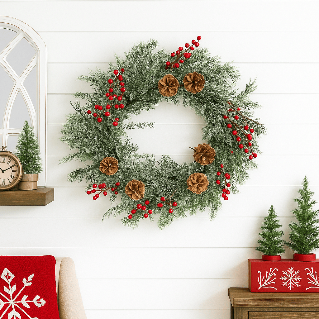 Holiday Cedar Wreath 24" Diameter