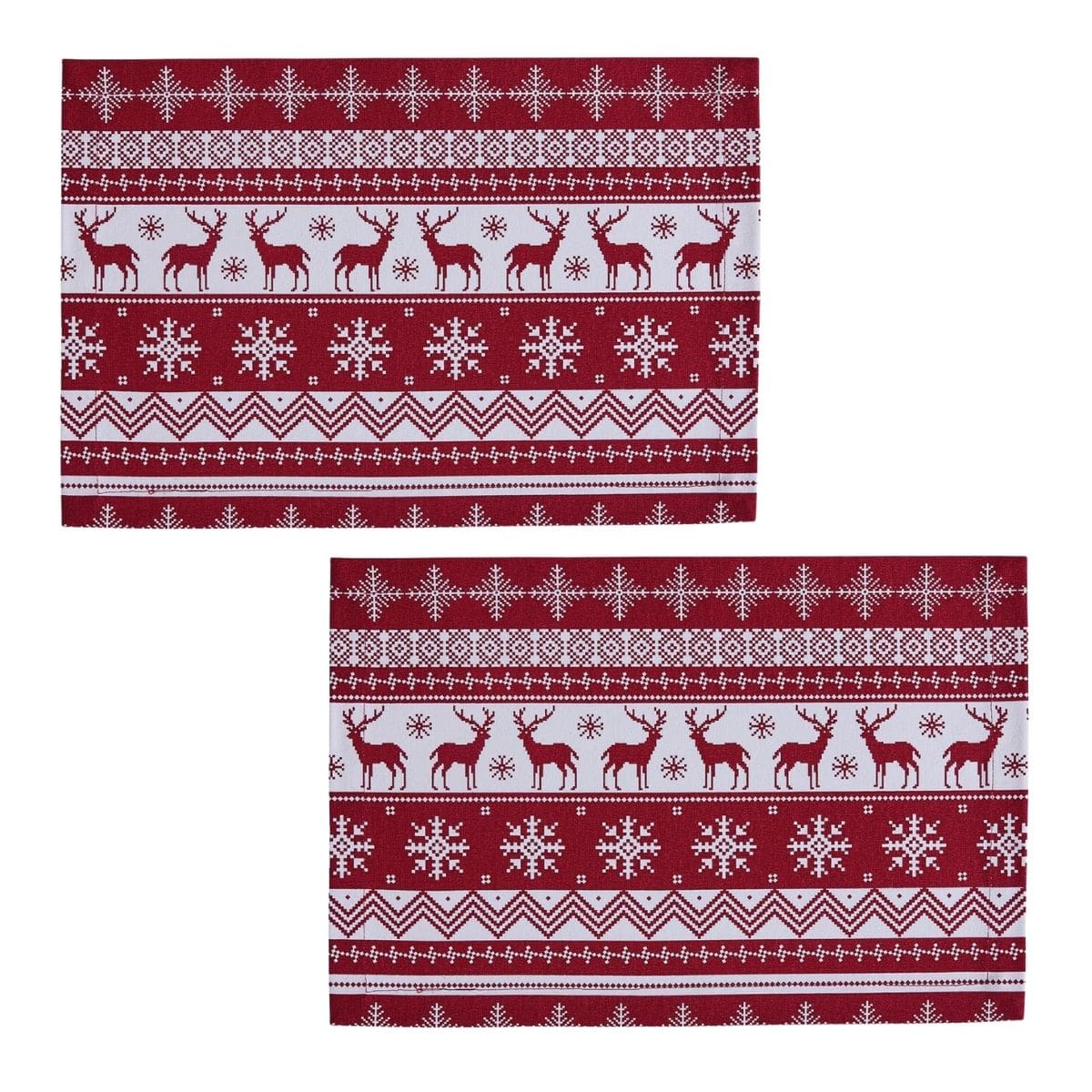 Holiday Fairisle Patricia Heaton Home Placemat Set of 2