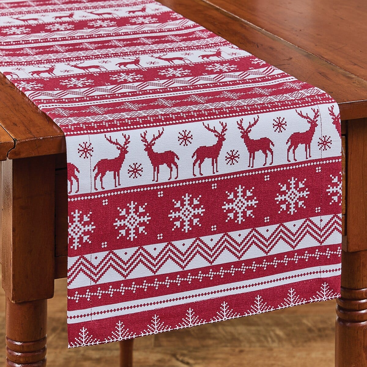 Holiday Fairisle Patricia Heaton Home Table Runner 54'' Long