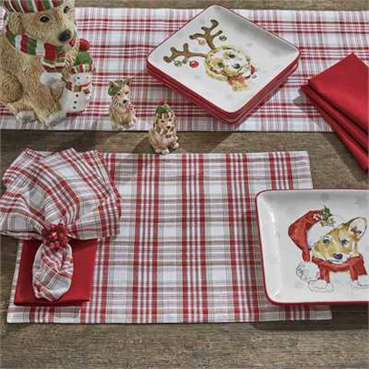 Holiday Kisses Table Runner 36&quot; Long-Park Designs-The Village Merchant