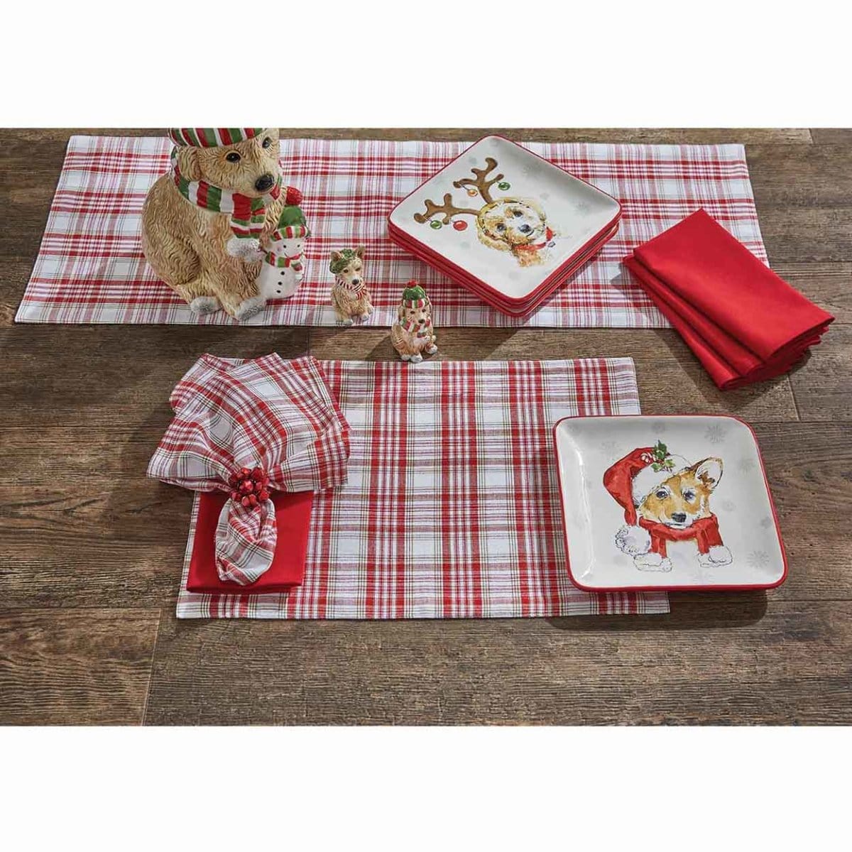 Holiday Kisses Table Runner 36&quot; Long-Park Designs-The Village Merchant