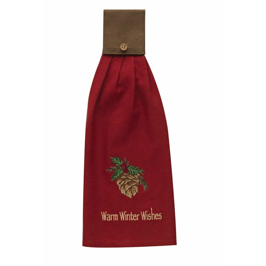 Holiday Pines - Warm Winter Wishes Hand Towel-Park Designs-The Village Merchant