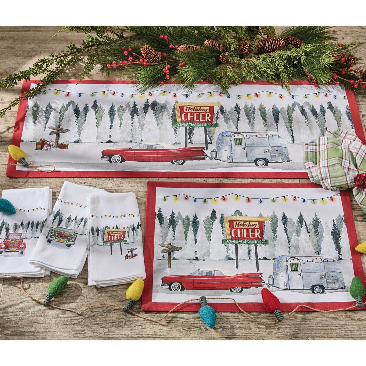 Holiday Roadtrip Printed Placemat Set of 2