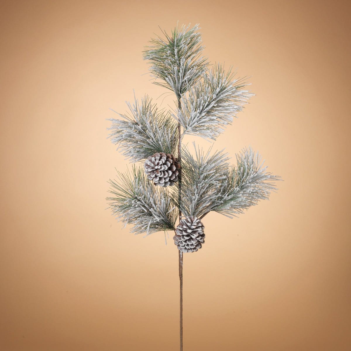 Holiday Snow & Pinecones Pine Needle Pick / Spray 36" High-Gerson-The Village Merchant