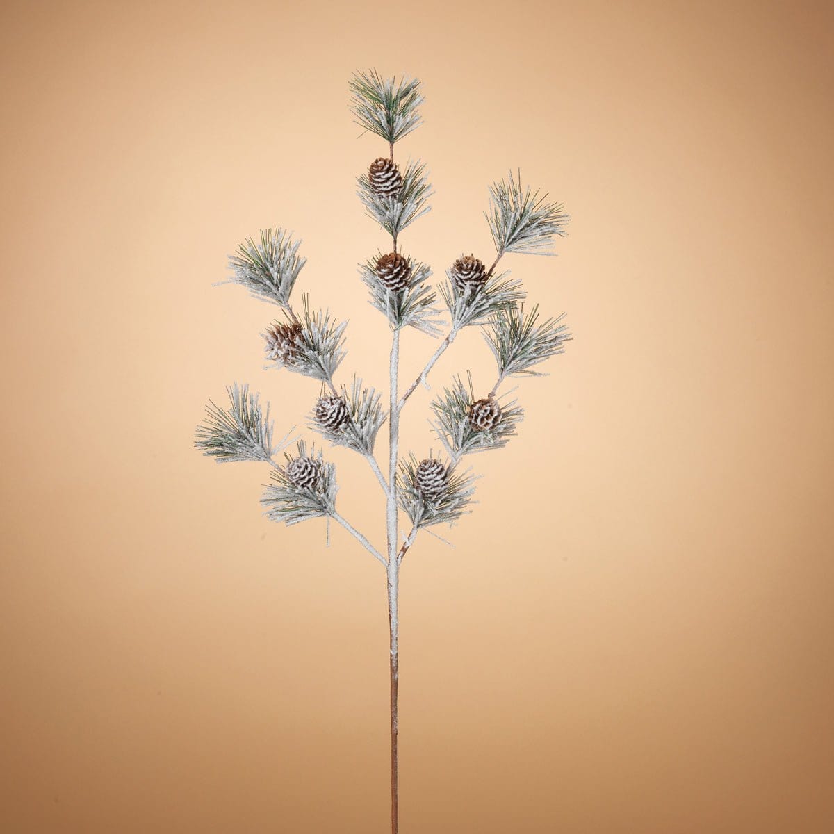 Holiday Snow & Pinecones Pine Pick / Spray 32" High-Gerson-The Village Merchant