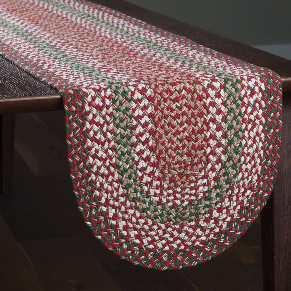 Holly Berry Braided Table Runner 54" Long-Park Designs-The Village Merchant