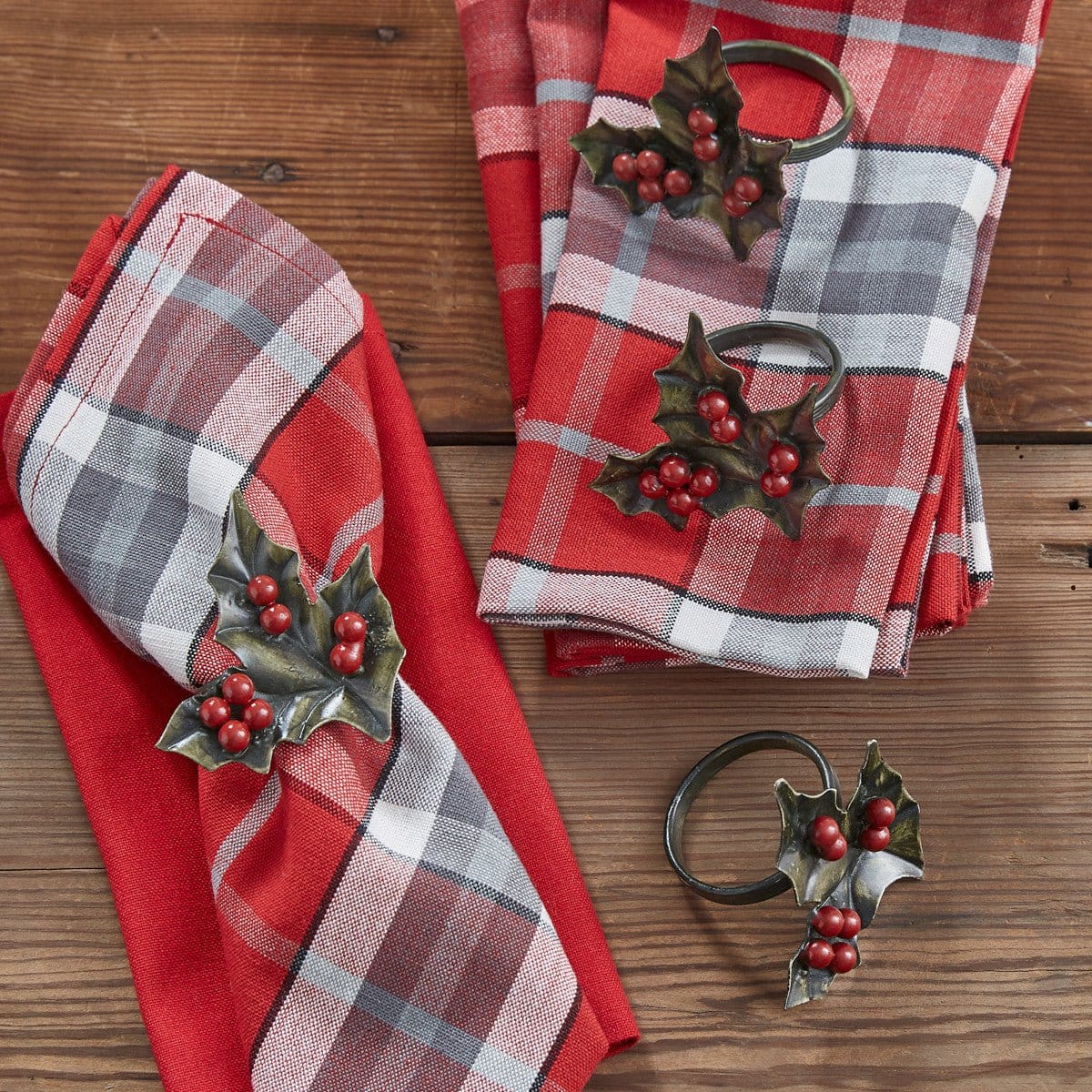 Holly &amp; Berry Napkin Ring-Park Designs-The Village Merchant