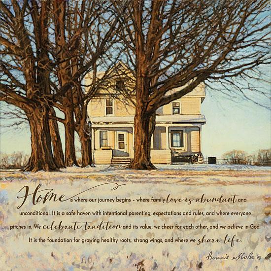 Home By Bonnie Mohr Art Print - 18 X 18-Penny Lane Publishing-The Village Merchant