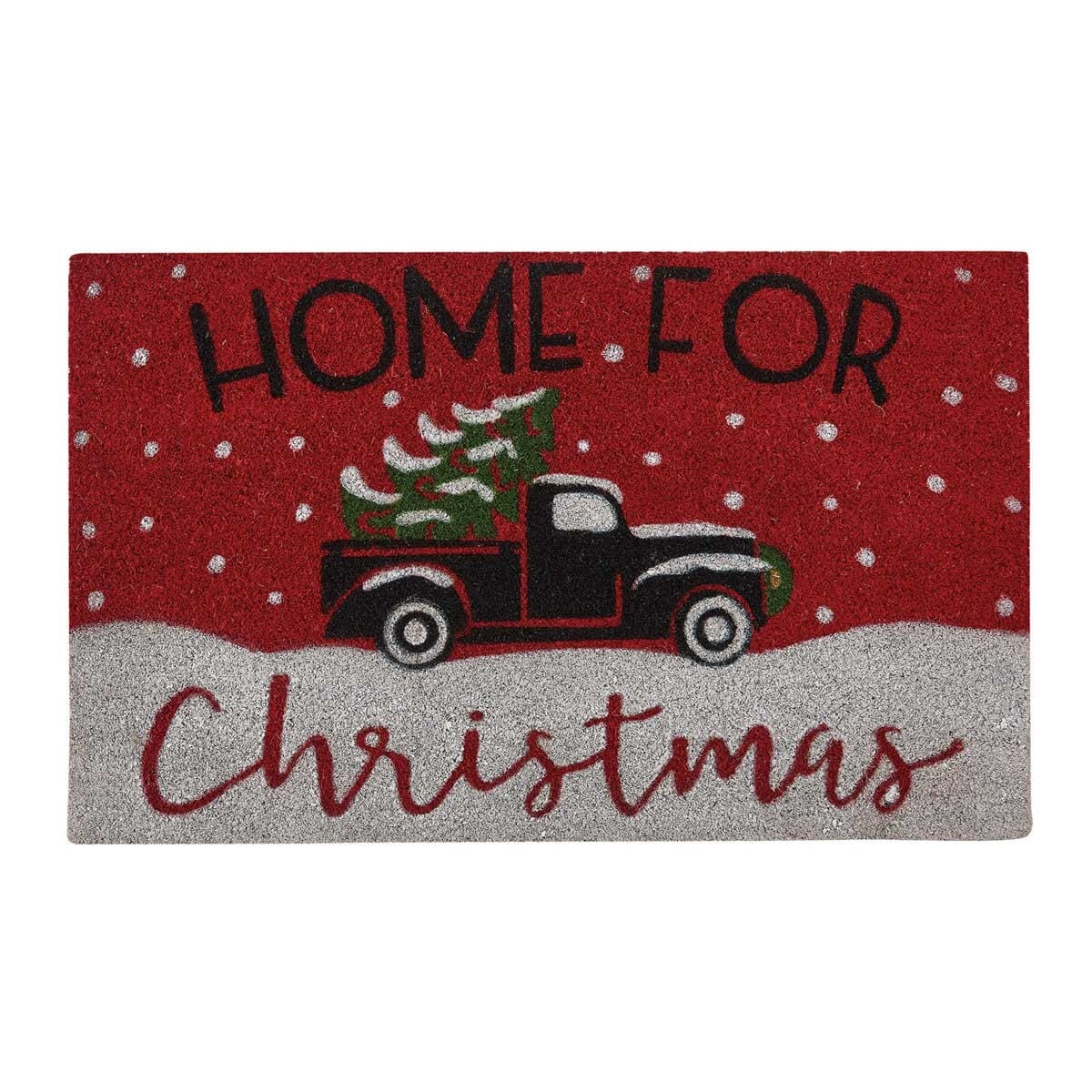 Home For Christmas Coir Doormat