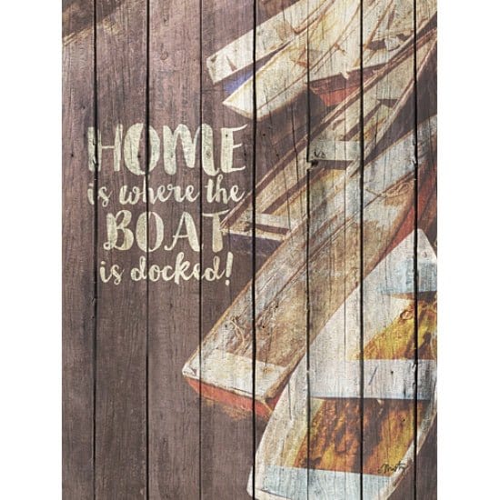 Home Is Where The Boat Is Docked By Misty Michelle Art Print - 12 X 16-Penny Lane Publishing-The Village Merchant
