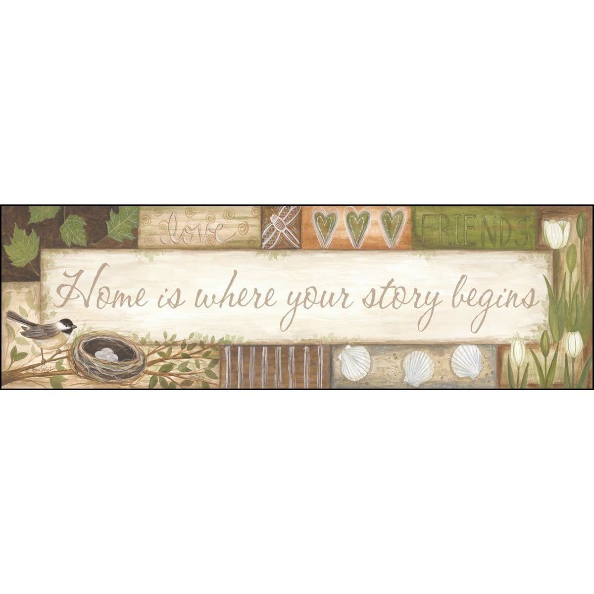 Home Is Where Your Story Begins By Annie La Point Art Print - 8 X 30-Penny Lane Publishing-The Village Merchant