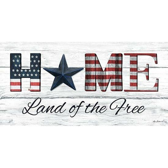 Home - Land Of The Free By Lori Deiter Art Print - 9 X 18-Penny Lane Publishing-The Village Merchant