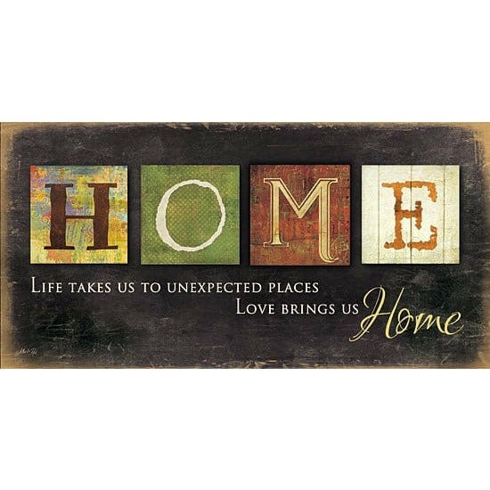 Home - Love Brings Us By Marla Rae Art Print - 9 X 18-Penny Lane Publishing-The Village Merchant