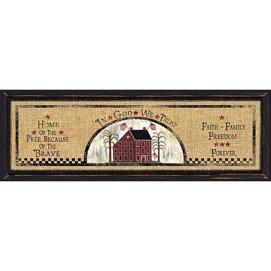Penny Lane Publishing Home Of The Free By Linda Spivey Art Print - 6 X 18