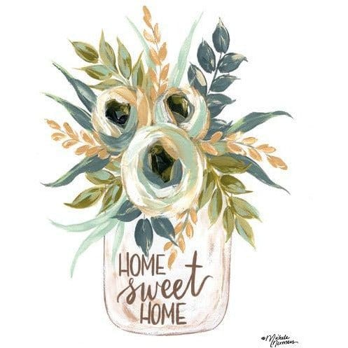 Penny Lane Publishing Home Sweet Home Flowers By Michele Norman Art Print - 12 X 16
