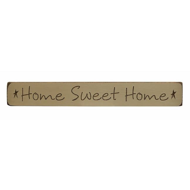 Home Sweet Home Sign - Engraved Wood 12&quot; Long-Craft Wholesalers-The Village Merchant