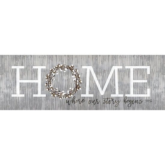 Home - Where Our Story Begins By Marla Rae Art Print - 8 X 24-Penny Lane Publishing-The Village Merchant