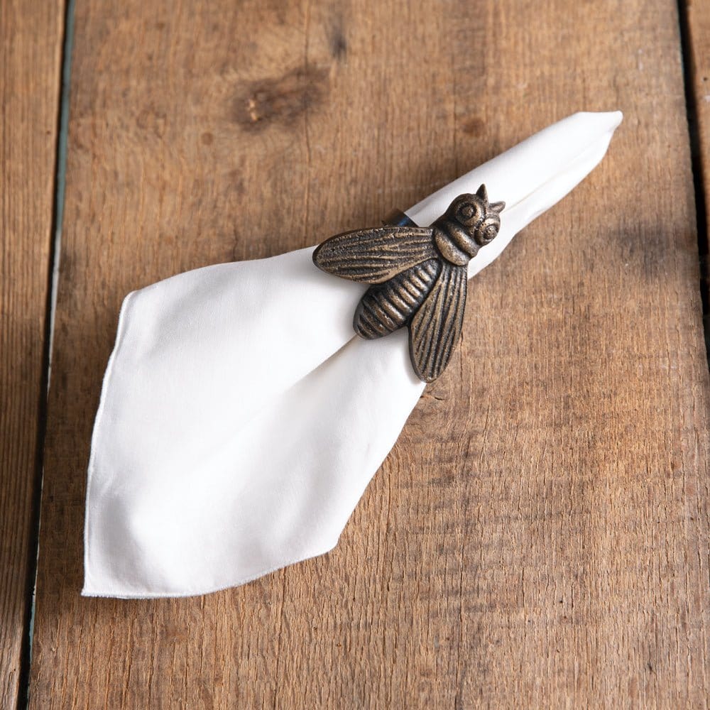 Honeybee Napkin Ring Set of 4-CTW Home-The Village Merchant