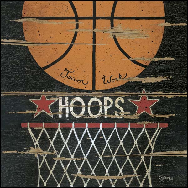 Penny Lane Publishing Hoops By Linda Spivey Art Print - 12 X 12