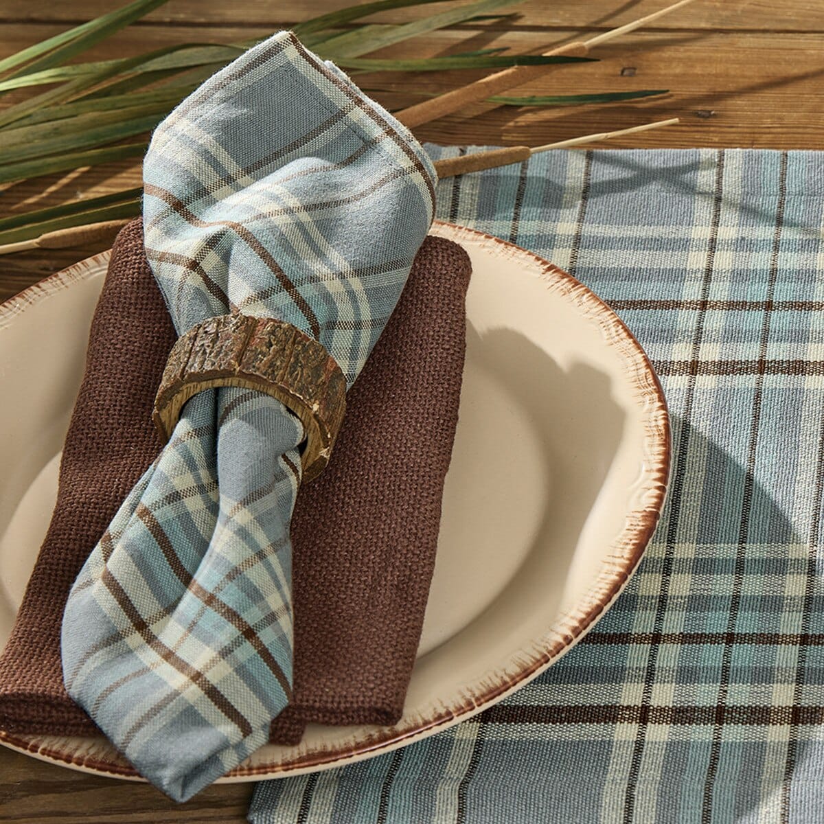 Park Designs Napkins Horizon Plaid Napkin Set of 2