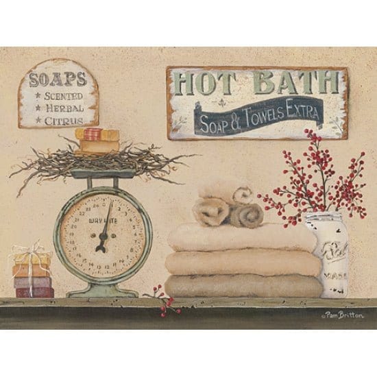 Hot Bath By Pam Britton Art Print - 12 X 16-Penny Lane Publishing-The Village Merchant