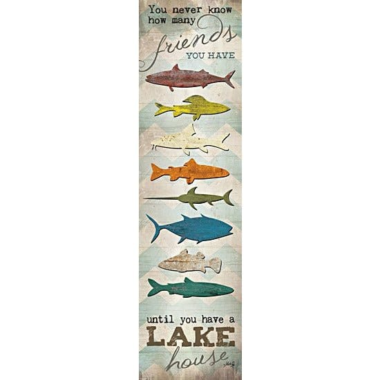Penny Lane Publishing How Many Friends By Marla Rae Art Print - 8 X 30