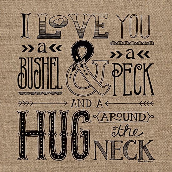 Penny Lane Publishing Hug Around The Neck By Deb Strain Art Print - 12 X 12