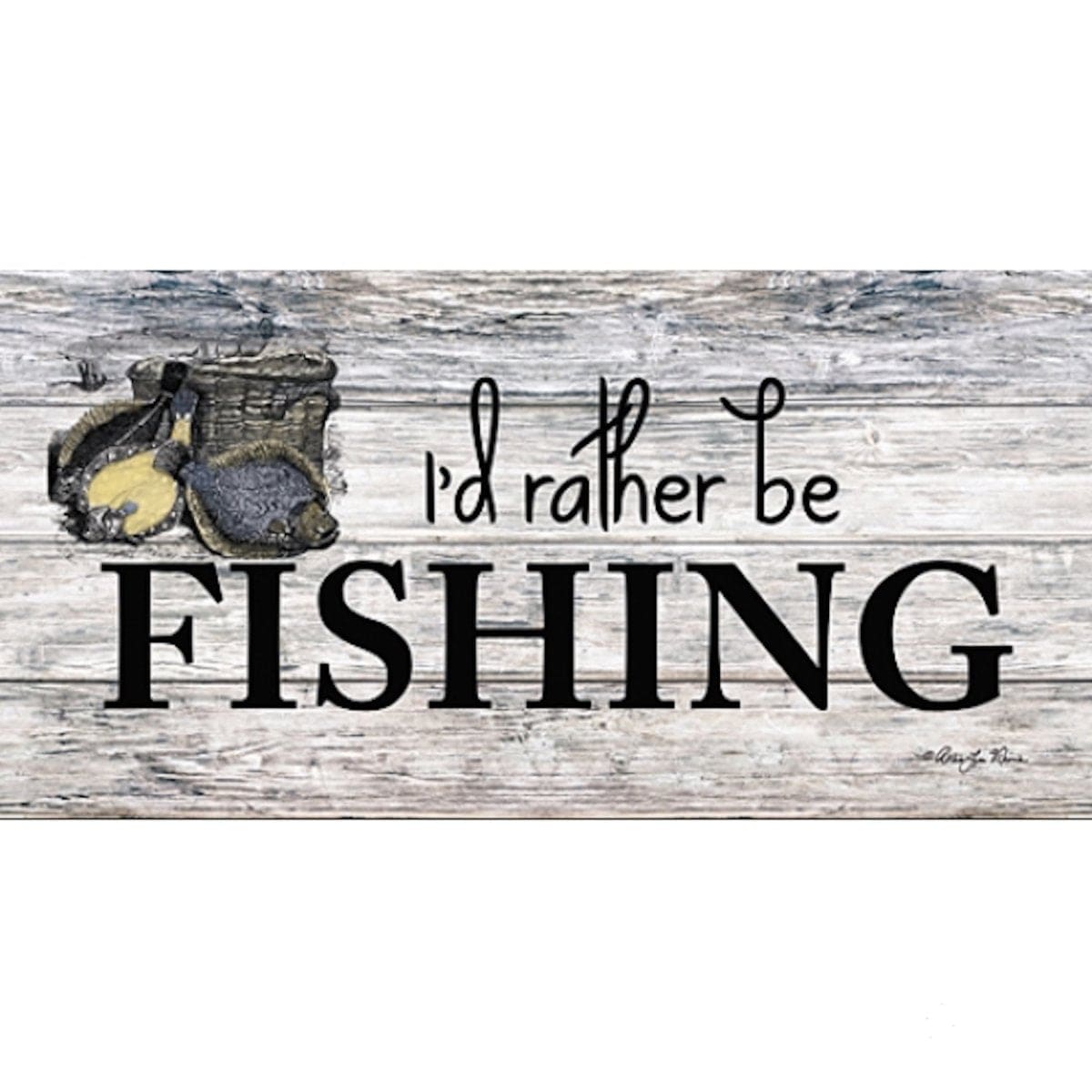 I&#39;d Rather Be Fishing By Robin-Lee Vieira Art Print - 9 X 18-Penny Lane Publishing-The Village Merchant