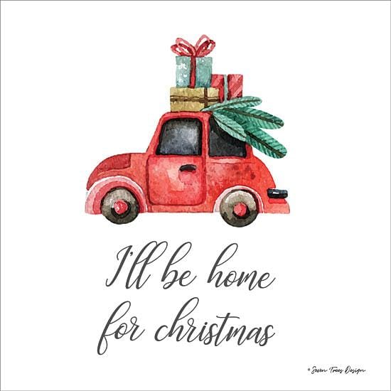 I'll Be Home For Christmas By Seven Trees Art Print - 12 X 12-Penny Lane Publishing-The Village Merchant