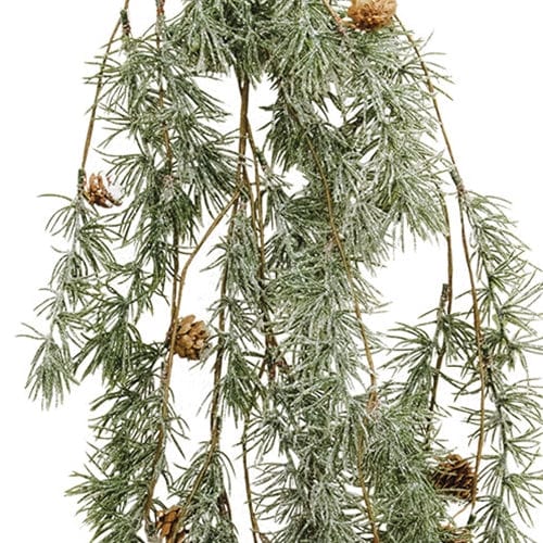 Iced Weeping Pine Drip Garland 4 Feet Long